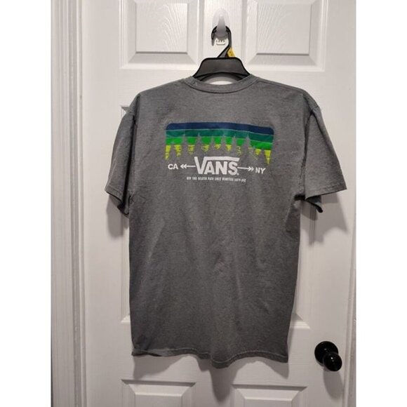 VANS MEN'S‎ OFF THE BEATEN PATH CREW SHORT SLEEVE T SHIRT HEATHER GRAY LARGE - Picture 2 of 6